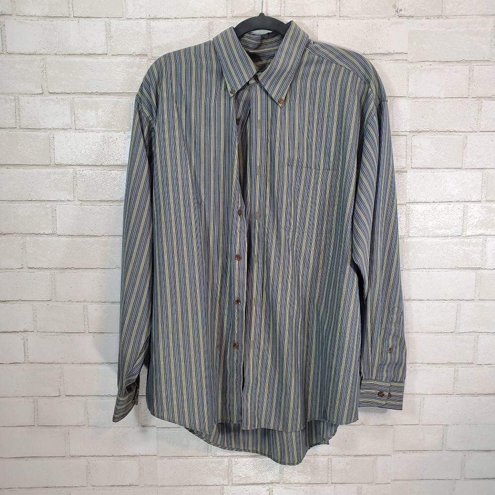 Van Heusen stripe button-down top